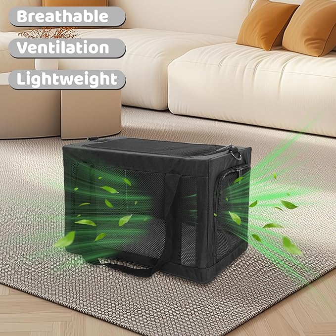 Soft Side Pet Carrier Bag with Shoulder Strap, Breathable Collapsible Mesh Cat Carrier for Cats and Dogs, TSA Airline Approved Travel Pet Carriers