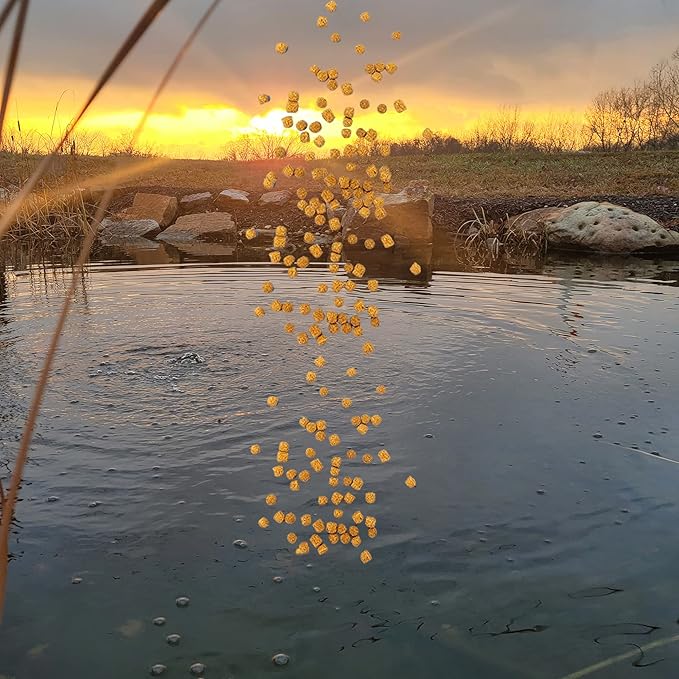 HALF OFF PONDS Show & Grow Koi Fish Food - 50 lb Floating Pellets, 5mm Size - Goldfish Food for Ponds - 35% Protein with Beta Carotene & Vitamins - Enhances Color Vibrancy & Body Definition