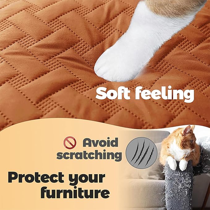 gogobunny 100% Double Sided Waterproof Dog Blanket Soft Pet Bed Cover Reversible Protect Furniture Couch Sofa Car for Puppy Cat Kids (Dark Pumpkin/Light Pumpkin, 40x50 Inch (Pack of 1))