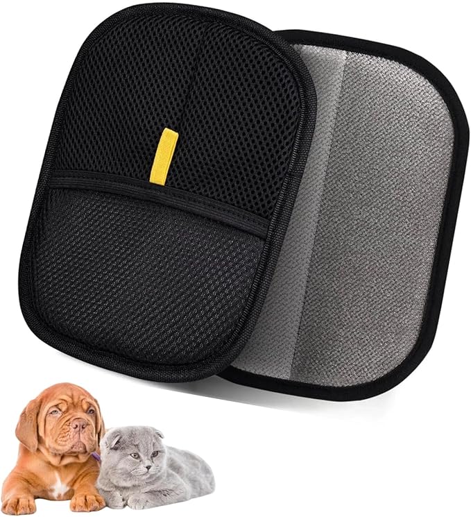 2pcs Pet Hair Removal Glove, Reusable Electrostatic Pet Hair Removal Gloves,Reusable for Dogs & Cats, Furniture，