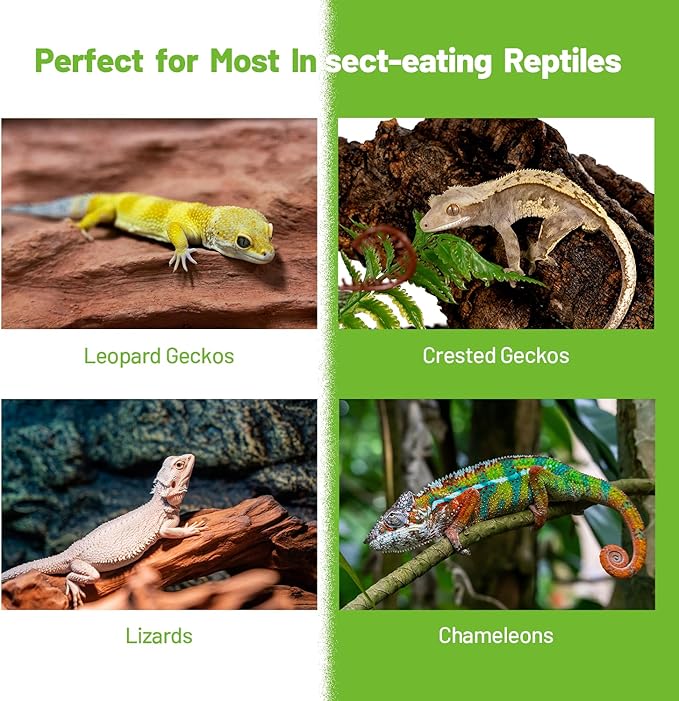 Crested Gecko Food Insect Puree, Fruit Mix Banana, Reptile Food Made with Fresh Insects 2.82oz