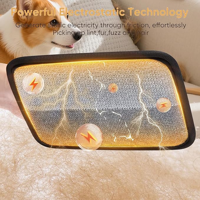 Pet Hair Remover, electrostatic pet Hair Removal Gloves - Reusable cat and Dog Hair Removal Tools for Furniture, Clothing, and Bedding - Sofas, Blankets, and Hair Removal Controls (2 Pieces)