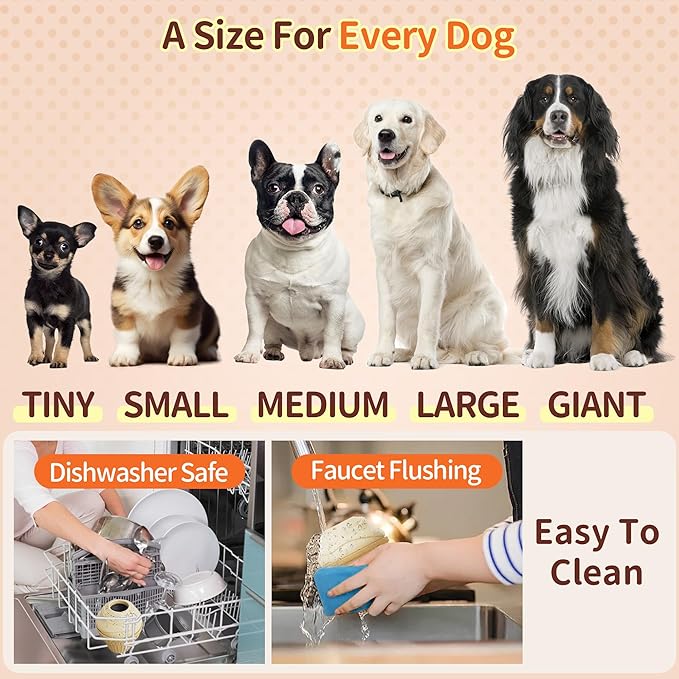 Dispensing Dog Food Dispenser, Keep Dogs Busy,Interactive Chew Toys for Small Medium Large Dogs, Power Chewer
