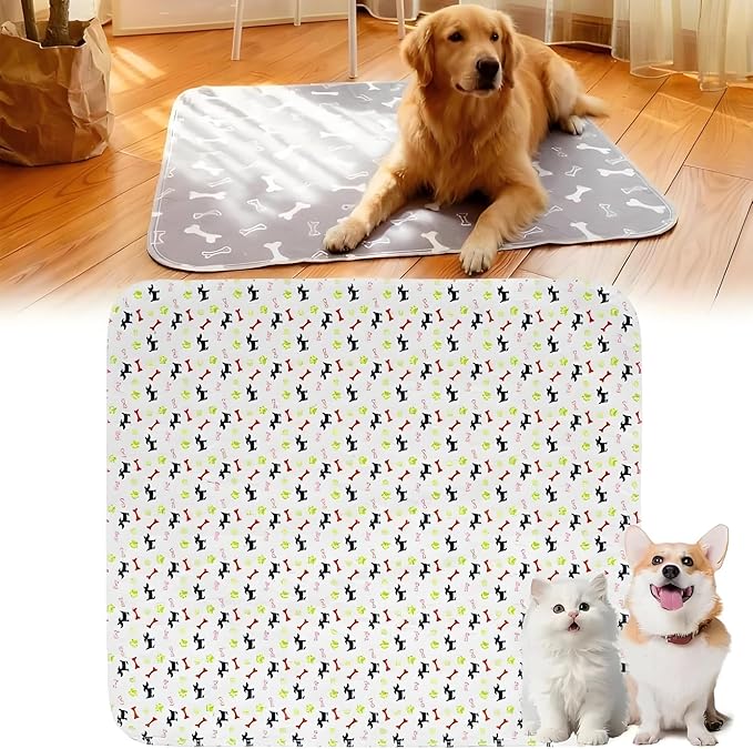 Puppypad Pee Pads for Dogs, 2026 Upgraded Washable Puppy Pad with Pheromones, PuppyPad.com Pee Pad - Leak & Odor Proof, Non-Slip Base, Easy to Clean & Reusable (White L: 31.5" × 35.4")