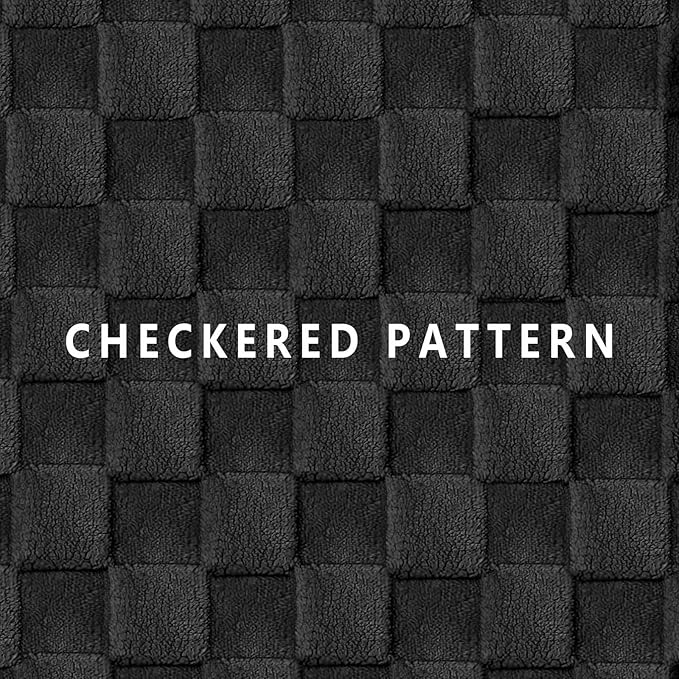 Patas Lague Orthopedic XL Dog Bed Large Sized Dog 42''X28'', Waterproof Soft Comfortable Egg Crate Foam Large Pet Beds Crate Mat with Removable Washable Cover and Nonskid Bottom, Black