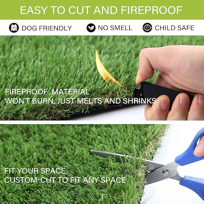 SunTurf Dogs Grass for Potty Training, Artificial Grass for Dogs Puppy Fake Grass Pads 3×5ft Large Supplies Pets Litter Rugs for Puppy Training