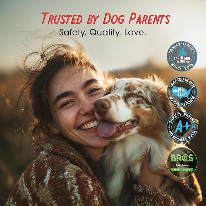 Farmland Traditions Dogs Love Chicken Jerky Dog Treats, Premium Two-Ingredient Dog Jerky with USA-Raised Chicken, 3-Pound Bag