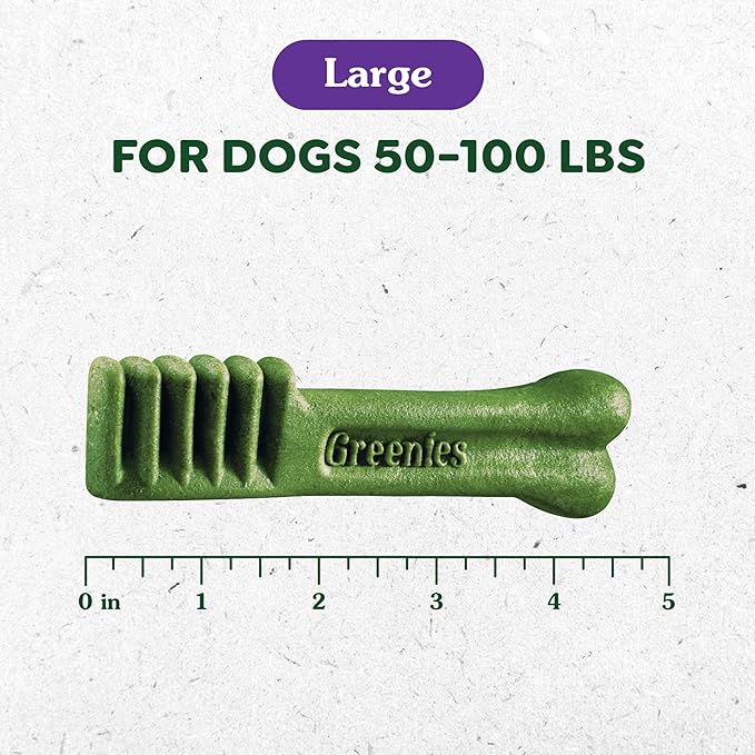 Greenies Large Dental Dog Treats, Pumpkin Spice Flavor, Limited Edition, 12 oz. Pack (8 Treats)