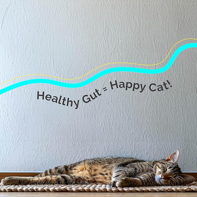 Digestive Health & Immune Support Supplement Probiotic Powder for Indoor and Outdoor Cats | 6 Billions CFUs Probiotic Powder for Pets | Veterinarian Recommended | Great Tasting Formula