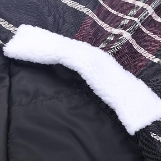 600 Denier Ripstop Mini Horse Blanket - 0g Fill Lightweight, Waterproof Breathable Miniature Pony/Donkey Turnout Rain Sheet Redplaid 39