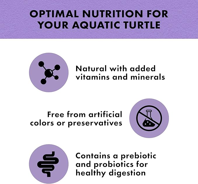 Zilla Pet Aquatic Turtle Sticks, Natural with Added Vitamins and Minerals, Nutrient-Rich Floating Food for Turtles, 1 lb