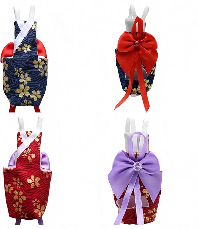 2Pcs Bird Diapers Bird Harness Flight Suits Diapers with 80in Flying Leash Parrot Nappy with Waterproof Inner Layer for Cockatiel Budgie Conure Parakeet Lovebird-Red&Dark Blue Sakura