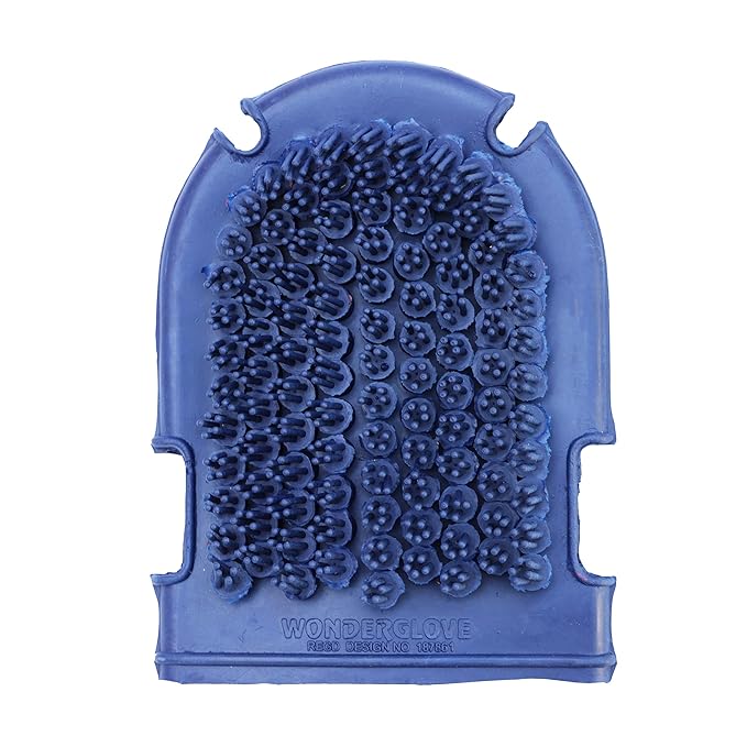 Grewal Equestrian Wonder Grooming Glove-Double Sided (Navy Blue)