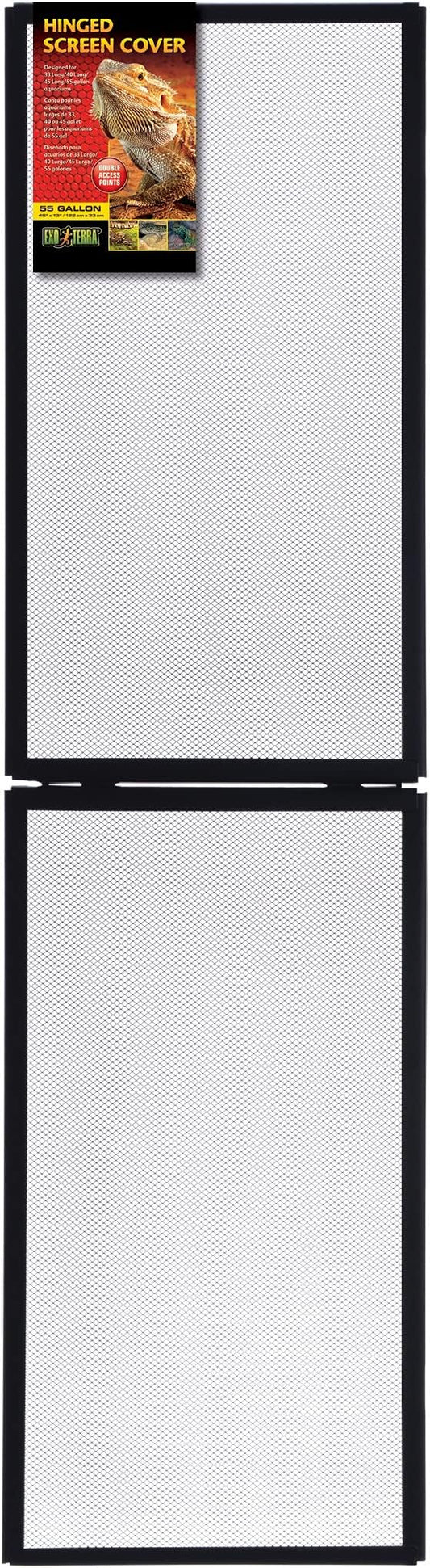 Exo Terra Screen Cover for Hinged Door, 55-Gallon, Small