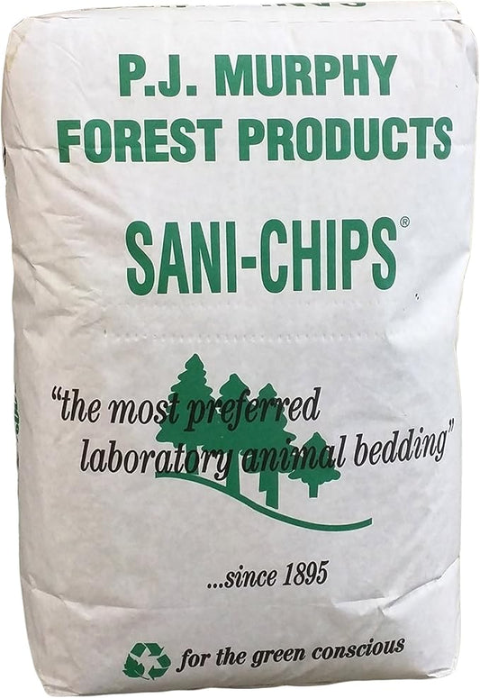 P.J. Murphy Sani-Chips, Snake Bedding, Reptile Bedding, Forest Floor Substrate, Aspen Mulch, 22.9 lbs