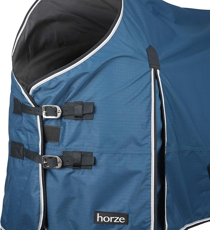 HORZE Glasgow Light Weight Waterproof Turnout Horse Sheet (No Fill) - Opal Blue - 72 in