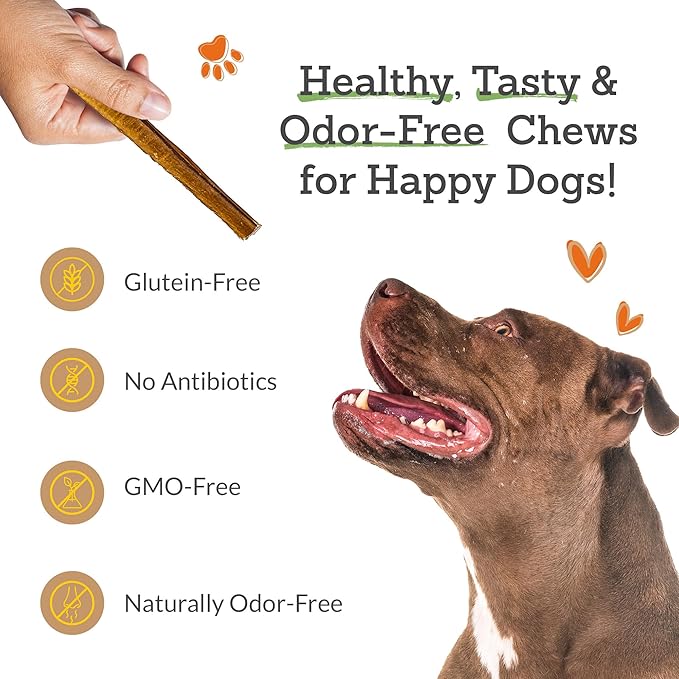Advance Pet Products Bully Sticks for Dogs, 6 Inch Chews, Natural Long-Lasting Dog Treats, 100 Count Bulk Pack