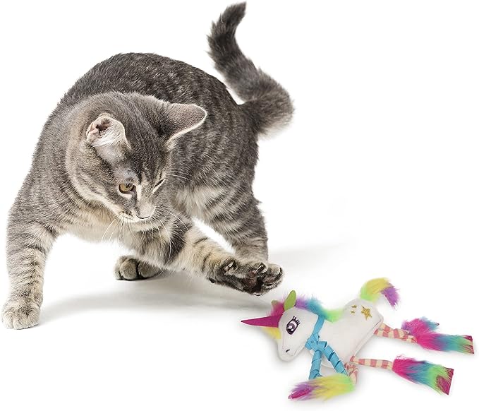SmartyKat Dazzle Unicorn Crinkle Plush Catnip Cat Toy