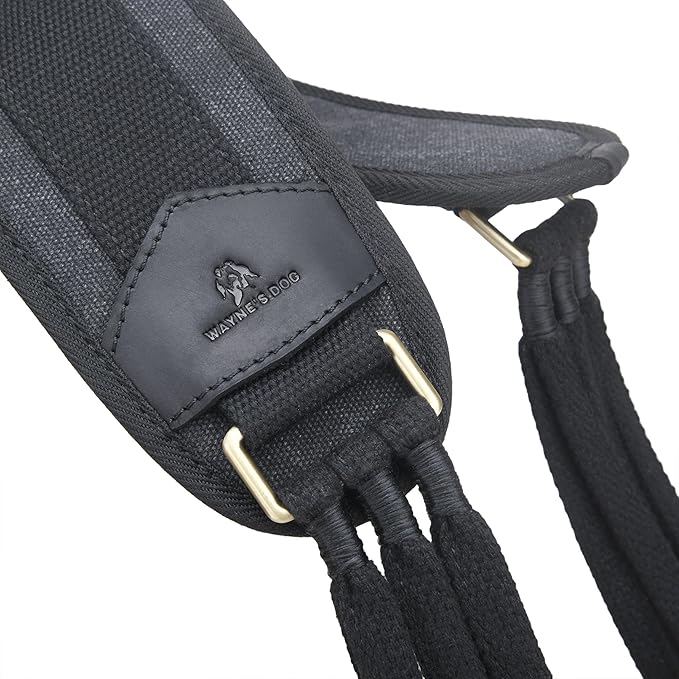 WAYNE'S DOG Canvas Duck Game Carrier - 12 Drops, Slip Noose - Bird Tote, Waterfowl & Goose Hanger, Duck Carrier Lanyard (Black)