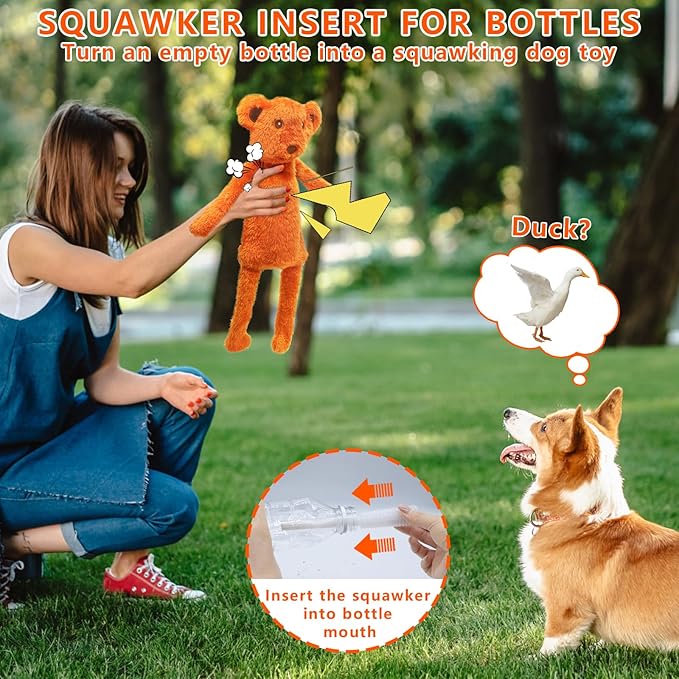 3 Pack No Stuffing Dog Toys,Dog Squeaky Toy to Keep Them Busy Interactive Dogs Toy for Boredom, Puppy Toys for Small, Medium, and Large Breed