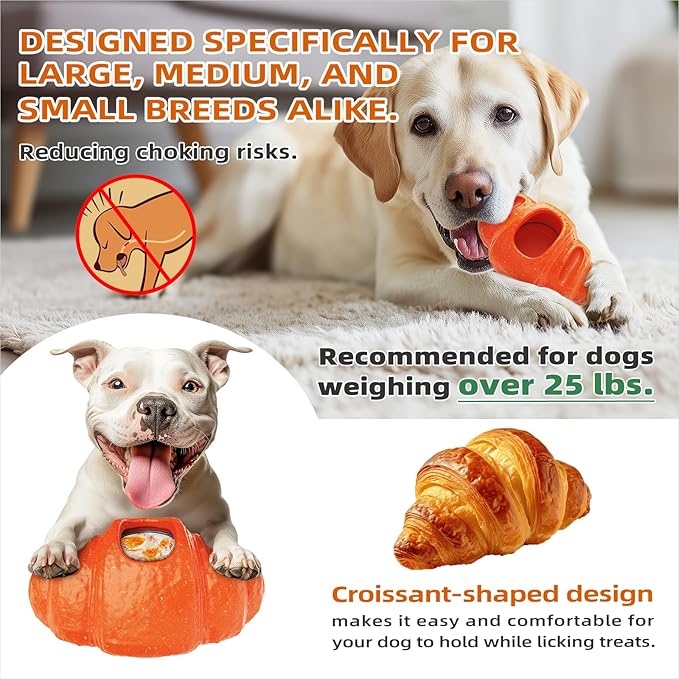 Interactive Dog Toys for Aggressive Chewers, Indestructible Dog Toy to Keep Them Busy, Durable Dog Chew Toys for Large & Medium Breeds, Frozen Enrichment Treat Holder for Anxiety Relief