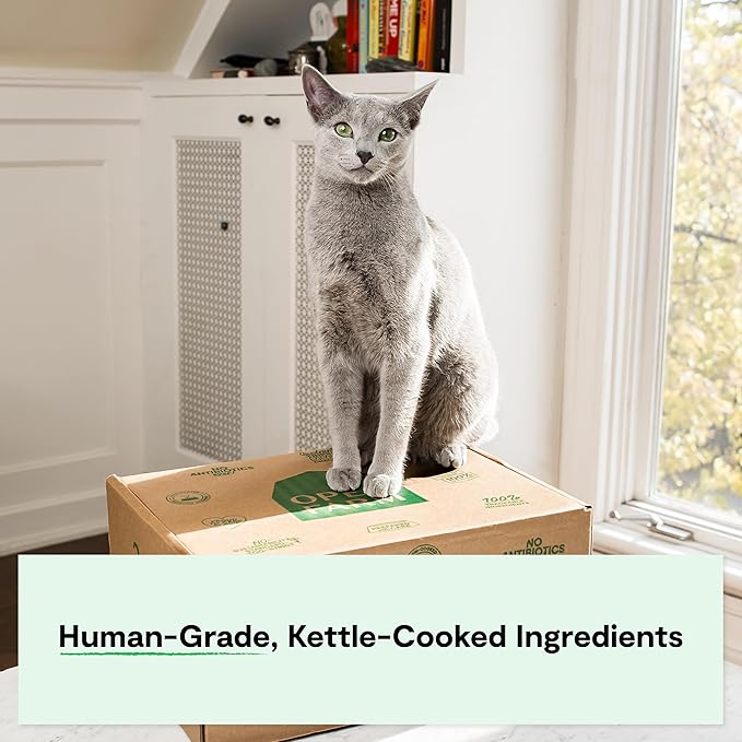 Open Farm Rustic Blend Wet Cat Food, Complete & Balanced Medley with Human-Grade Ingredients, Humanely-Raised Meat, Non-GMO Veggies & Bone Broth, Herring & Mackerel Recipe, 5.5oz Packs (Case of 12)