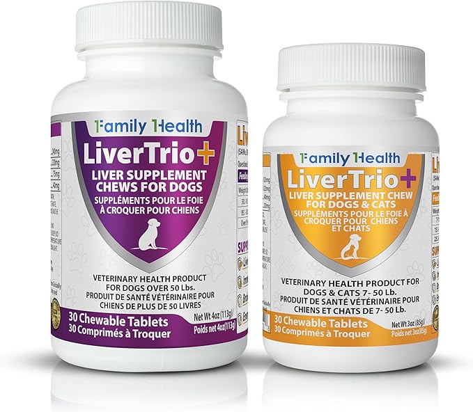 Comprehensive Liver Support Supplement for Large Dogs. Flavorful Chewable Tablets Combining Same, SPC, Silybin A+B, + Glutathione 30Ct (Large)