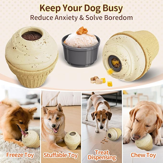 Dispensing Dog Food Dispenser, Keep Dogs Busy,Interactive Chew Toys for Small Medium Large Dogs, Power Chewer