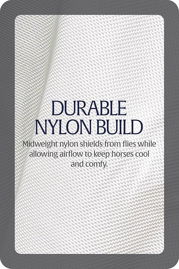 Equinavia Gard Horse Fly Sheet | UV Protection Mesh Fly Sheet for Horses | Lightweight Nylon Turnout Sheet Fly Sheets for Horses - Silver Gray - 69 in