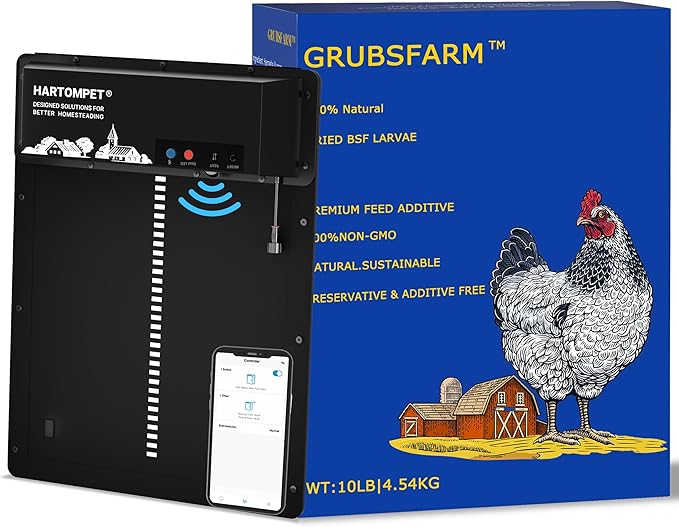 Premium Chicken Treats 10LB - Non-GMO & 85X More Calcium Than Meal Worms - Molting & Laying Supplement - BSF Larvae Treats for Layer Hens, Ducks Wild Birds