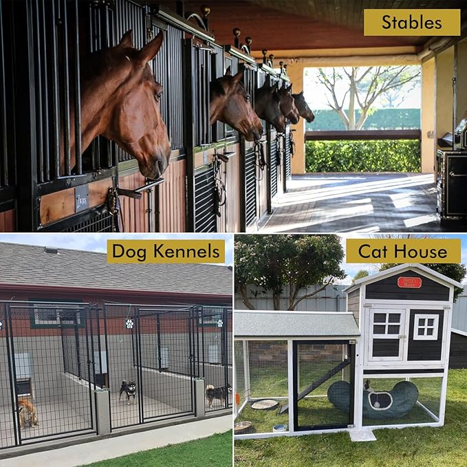 Acrylic Horse Stall Name Plate, 2.4" x 8" Personalized Stall Signs, UV Protected, Custom Pet Name Sign, All Weather Adhesive, Mounting (Silver, Style 6)