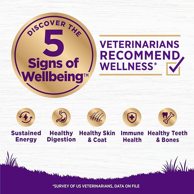 Wellness Complete Health Senior Dry Dog Food, Wholesome Grains, Natural, Age Advantage Chicken & Barley Recipe, (26-Pound Bag)