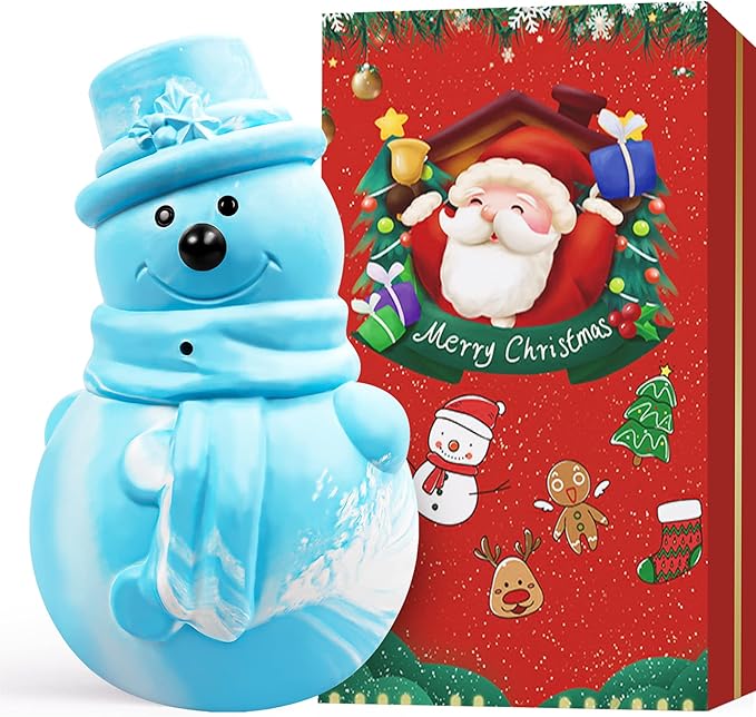 Rmolitty Christmas Dog Toys, Squeaky Dog Toys for Aggressive Chewers, Indestructible Tough Dog Chew Toys for Large Medium Breed Dog with Non-Toxic Natural Rubber (Blue)