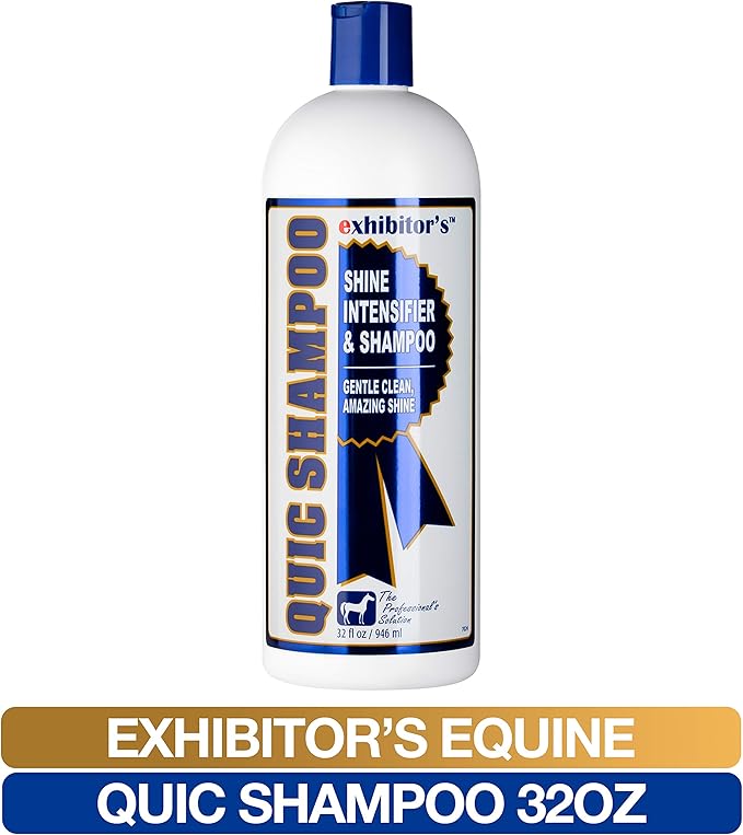 exhibitor's Quic Shampoo 32 oz for All Coat Colors Shine Intensifier, Clear