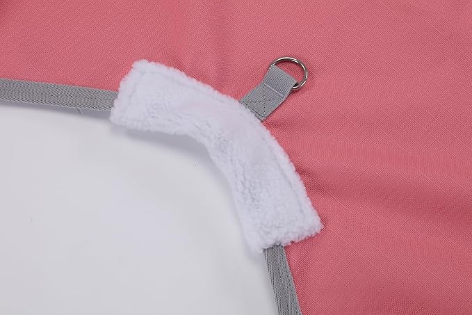 LEAFOREST 1200D Horse Blanket Waterproof Breathable Turnout (no Filling) Standard Neck Horse Sheet Pink Grey 81IN