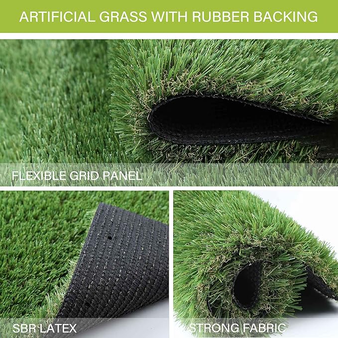 Sunturf Fake Grass for Dogs to Pee On, Artificial Turf for Dogs, Grass Pee Pad for Dogs Potty Training, Premium 6x8FT Extra Large, Indoor Outdoor Turf Grass Pad for Dogs