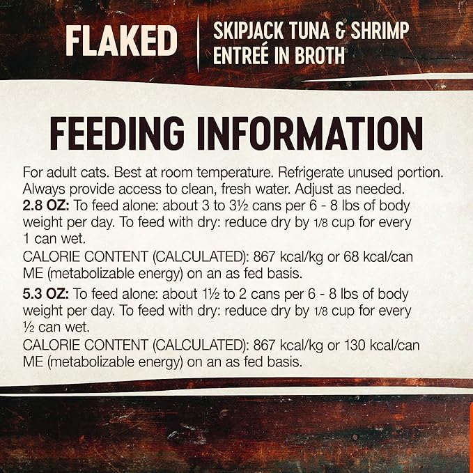 Wellness CORE Signature Selects Flaked Adult Wet Cat Food, Natural, Protein-Rich, Grain Free, 5.3 Ounce, 12 Pack (Skipjack Tuna & Shrimp)