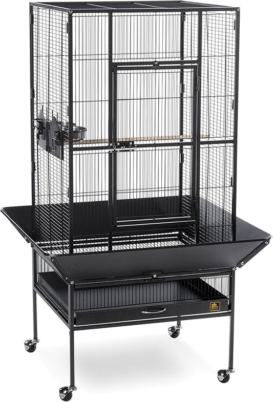 Prevue Pet Products 3352BLK Park Plaza Bird Cage, Black Hammertone, Large