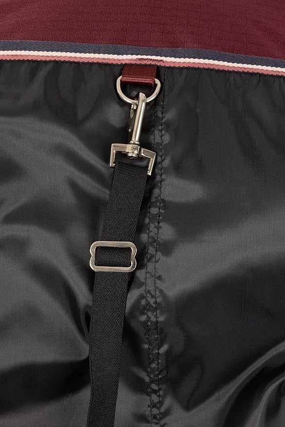 HORZE Glasgow Light Weight Waterproof Turnout Horse Sheet (No Fill) - Burgundy - 72 in