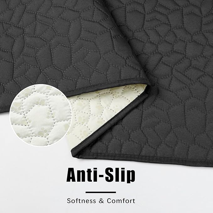 Waterproof Dog Blanket, Washable Anti-Slip Pet Couch Covers for Sofa,Pet Hair Resistant Blankets Bed Chair Furniture Couch Protector for Dogs-68x82,Black