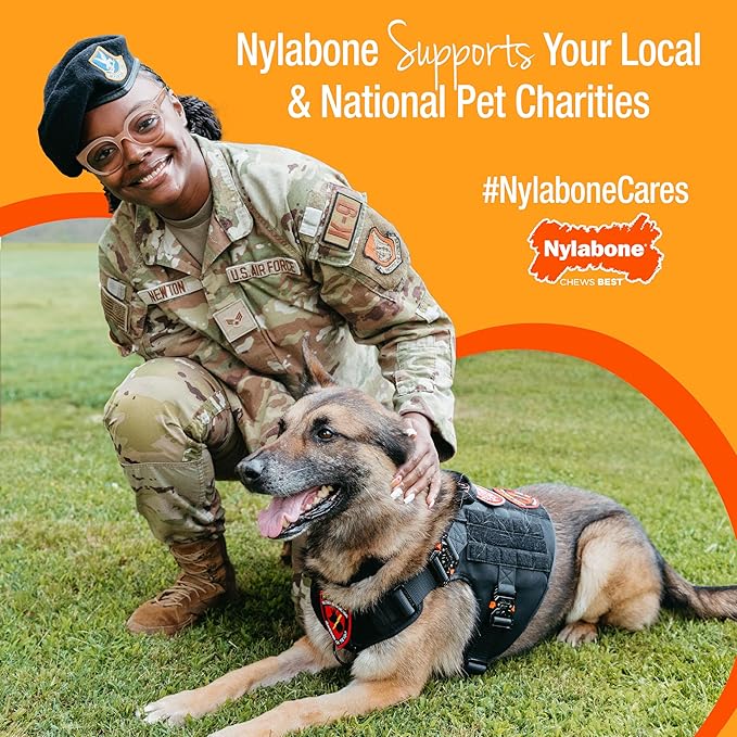 Nylabone Textured Knuckle Bone Power Chew Toy for Dogs, Durable & Tough Dog Toys for Aggressive Chewers, Original Flavor, X-Large - Over 50 Ibs, 1 Count