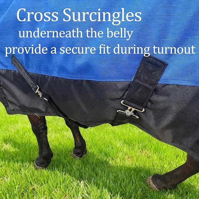 Mini Horse/Pony/Foal/Miniature1600 Denier Horse Turnout Blanket, Horse Care Sheet, Waterproof Breathable Horse Blanket (220g Fill)