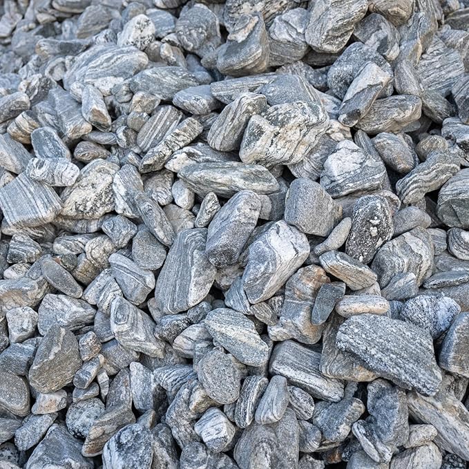 Silver Seiryu Rock Aquarium Rocks 40lb Natural Mountain Stone for Fish Tanks, Aquascaping, Terrariums, Bonsai, Garden Landscaping & Reptile Habitats(2-10inch 12-14Pcs)