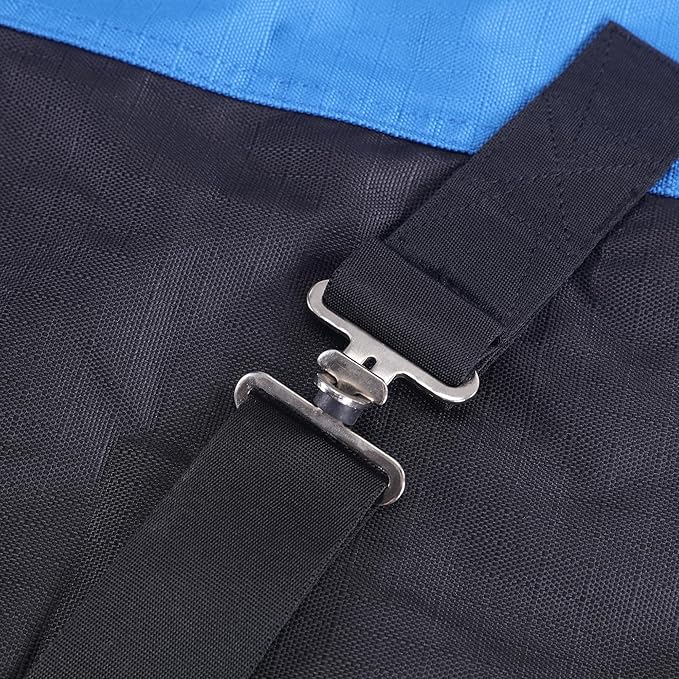LEAFOREST 1200D Horse Blanket Waterproof Breathable Turnout (no Filling) Standard Neck Horse Sheet Blue Black 81IN