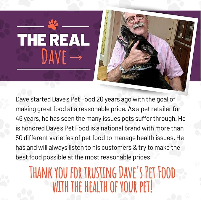 Dave's Pet Food Grain Free Wet Cat Food (Tuna Entree in Gravy), Naturally Healthy Canned, Added Vitamins & Minerals, 5.5 oz Cans (24 Pack)