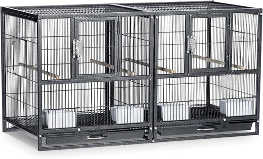 Prevue Pet Products F075 Hampton Deluxe Divided Breeder Cage 37.5 x 18 x 20.5"H