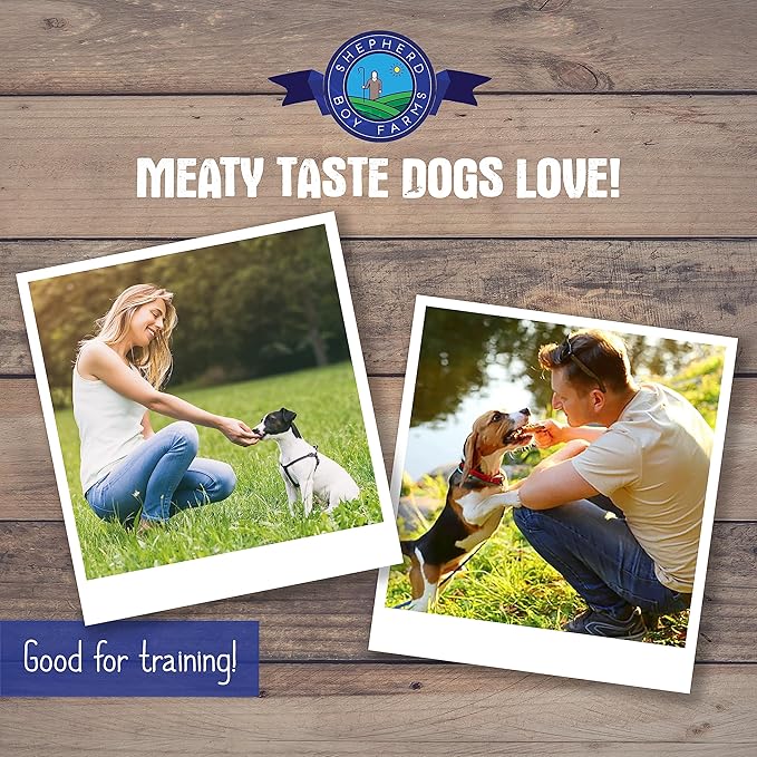 Shepherd Boy Farms Freeze Dried Dog and Cat Treats, Lamb Heart, All Natural Single Ingredient Freeze-Dried Dog Treat & Snacks, Made in USA, High Protein, Essential Nutrition of Raw Food, 3oz