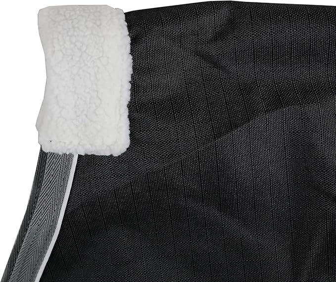 T TEKE Deluxe Turnout Horse Blankets, 1200D Waterproof and Breathable Horse Care Blankets for Winter 200gram Filling (51"-87" Including Miniature/foal Size)