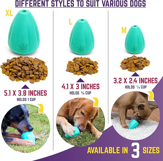 Chew King by Mammoth Premium Treat Dog Toy, XL, Extremely Durable Natural Rubber Toy, Pack of 2, All Breed Sizes