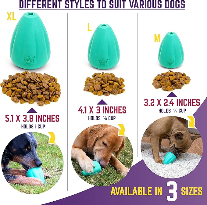 Chew King by Mammoth Premium Treat Dog Toy, Medium, Extremely Durable Natural Rubber Toy, Pack of 2